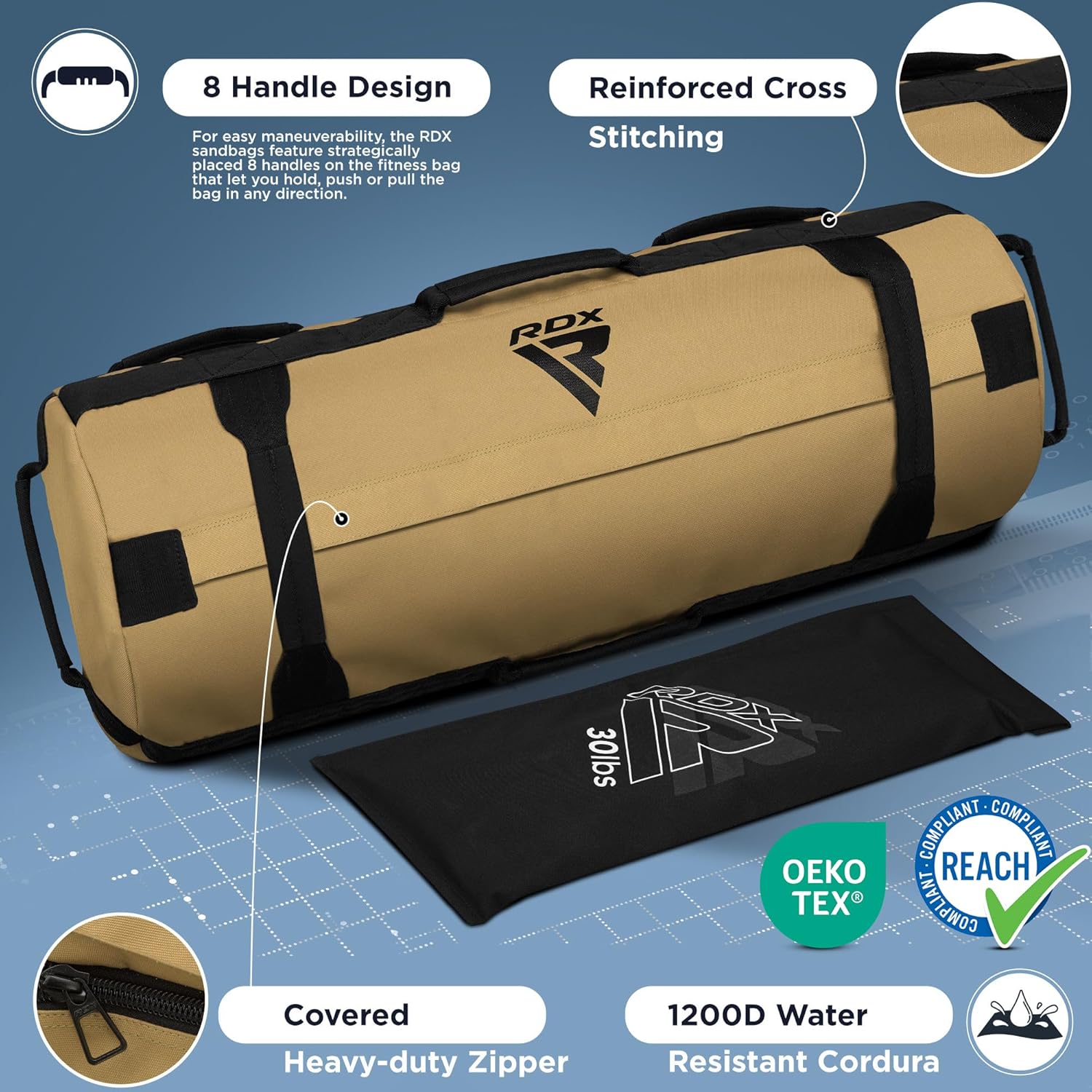 RDX Training Sandbag (5-200 lb) — UNFILLED BAG For our athletic champions we have