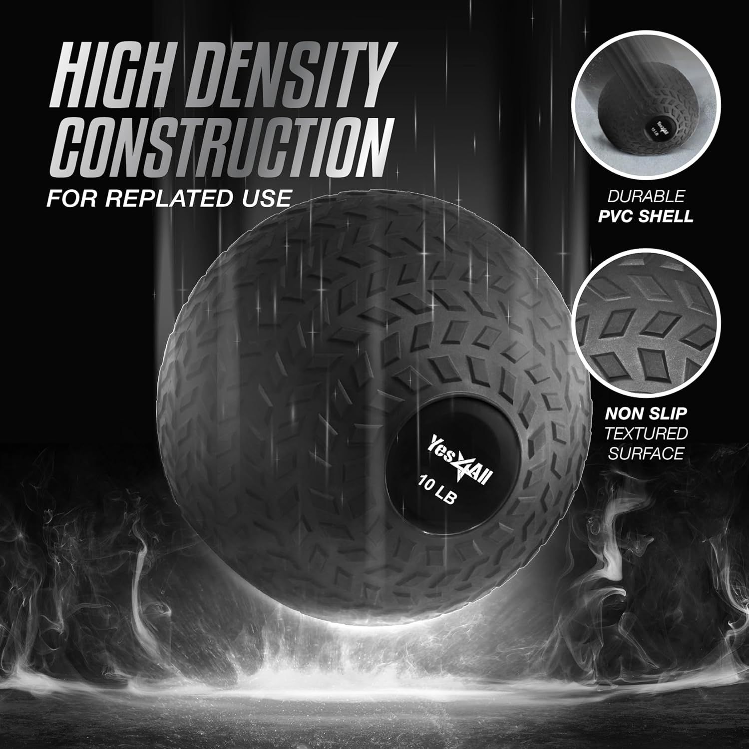 Yes4All Slam Balls (10-40 lb) — Consistent Shape and Balance
