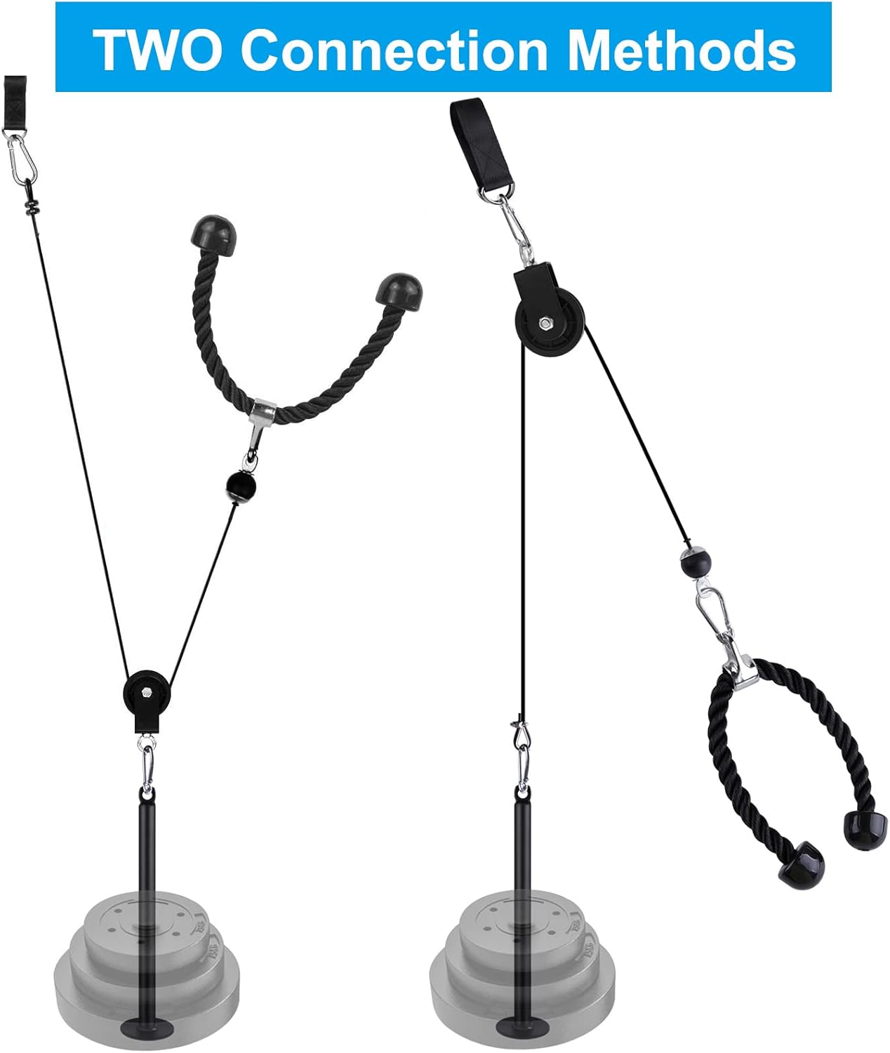 LFJ LAT Pulldown Pulley — Made of solid steel construction with powder coated