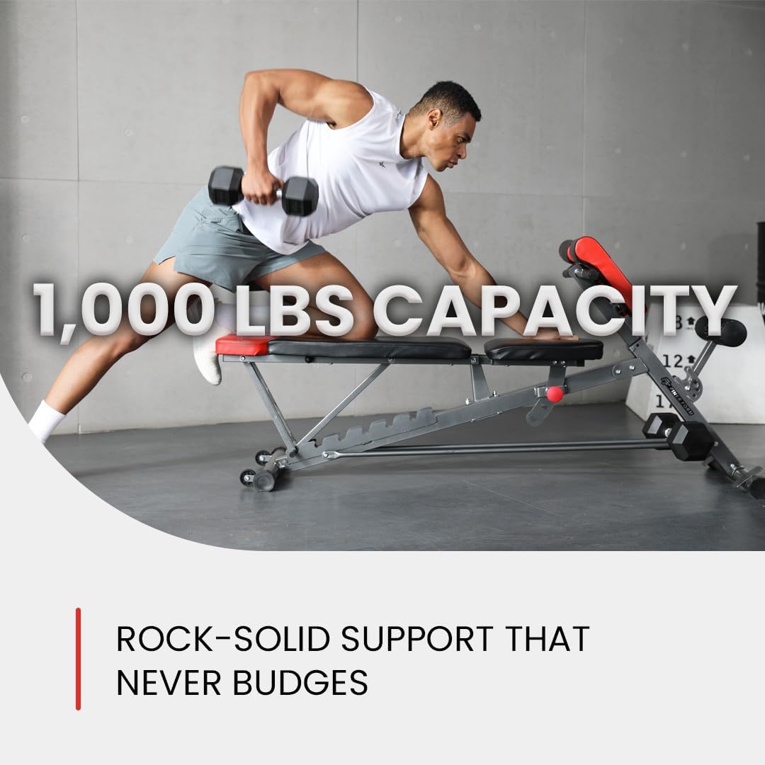 Finer Form FID Weight Bench — High-Grade Gym-Quality Construction