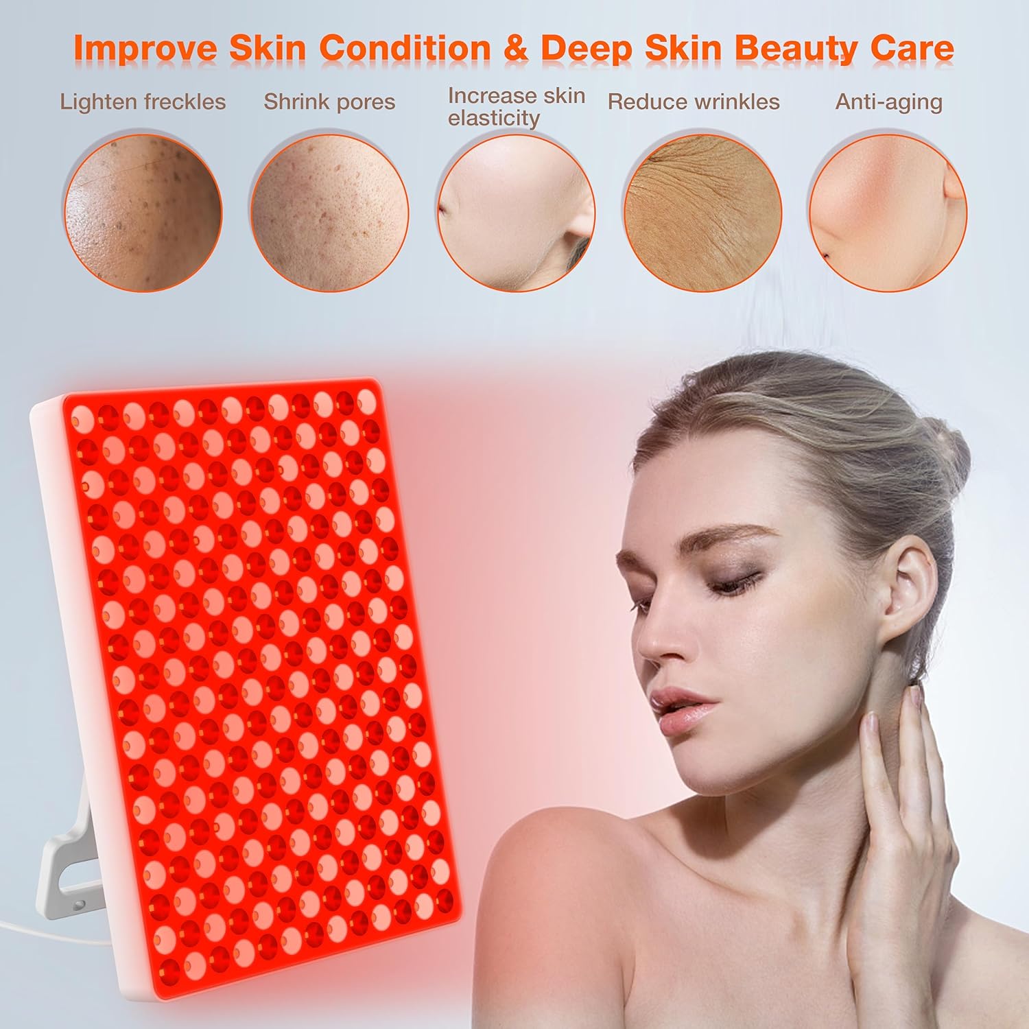 Aptoyu Red Light Therapy Panel — User Friendly Design with Timer