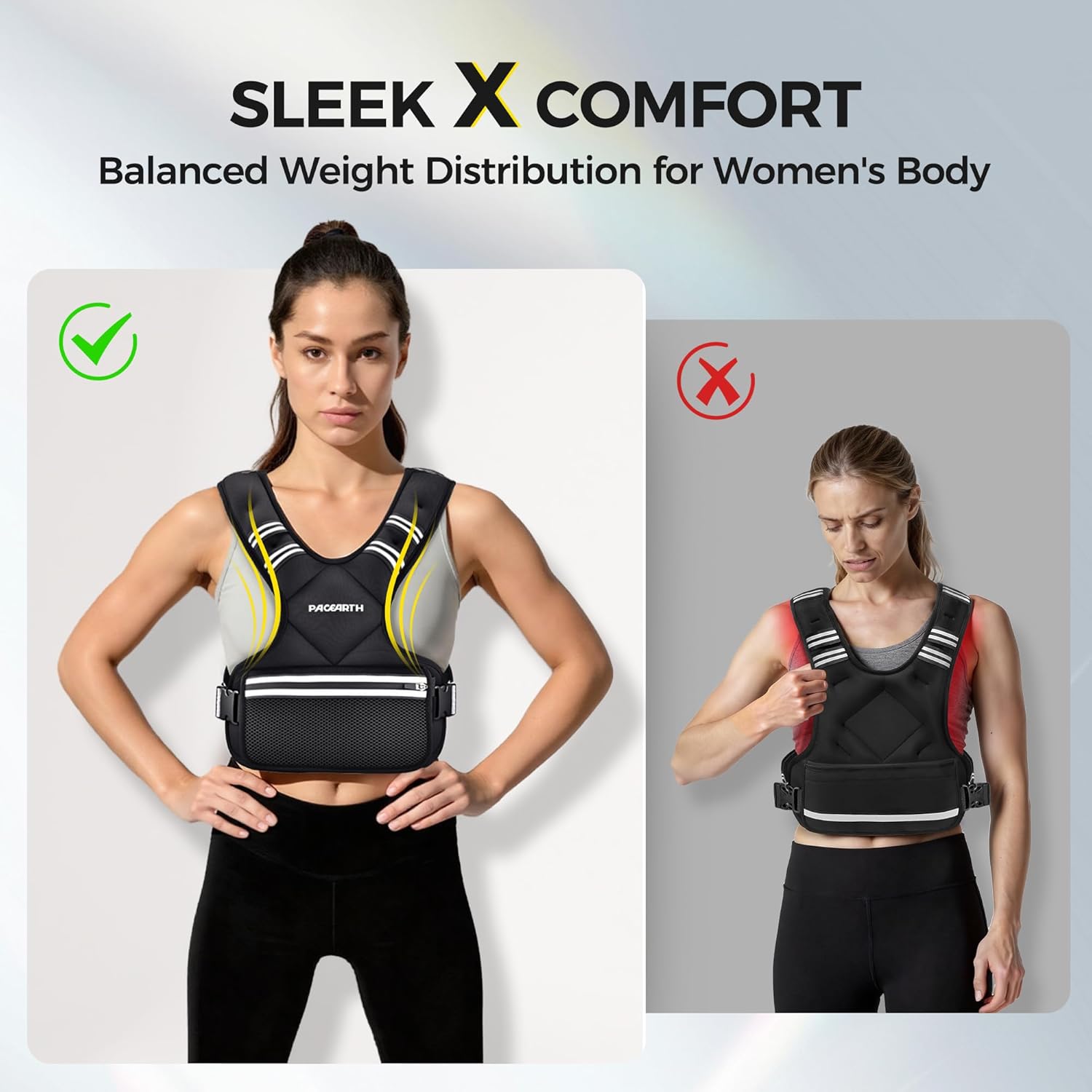 PACEARTH Adjustable Weighted Vest — Maximize Your Training