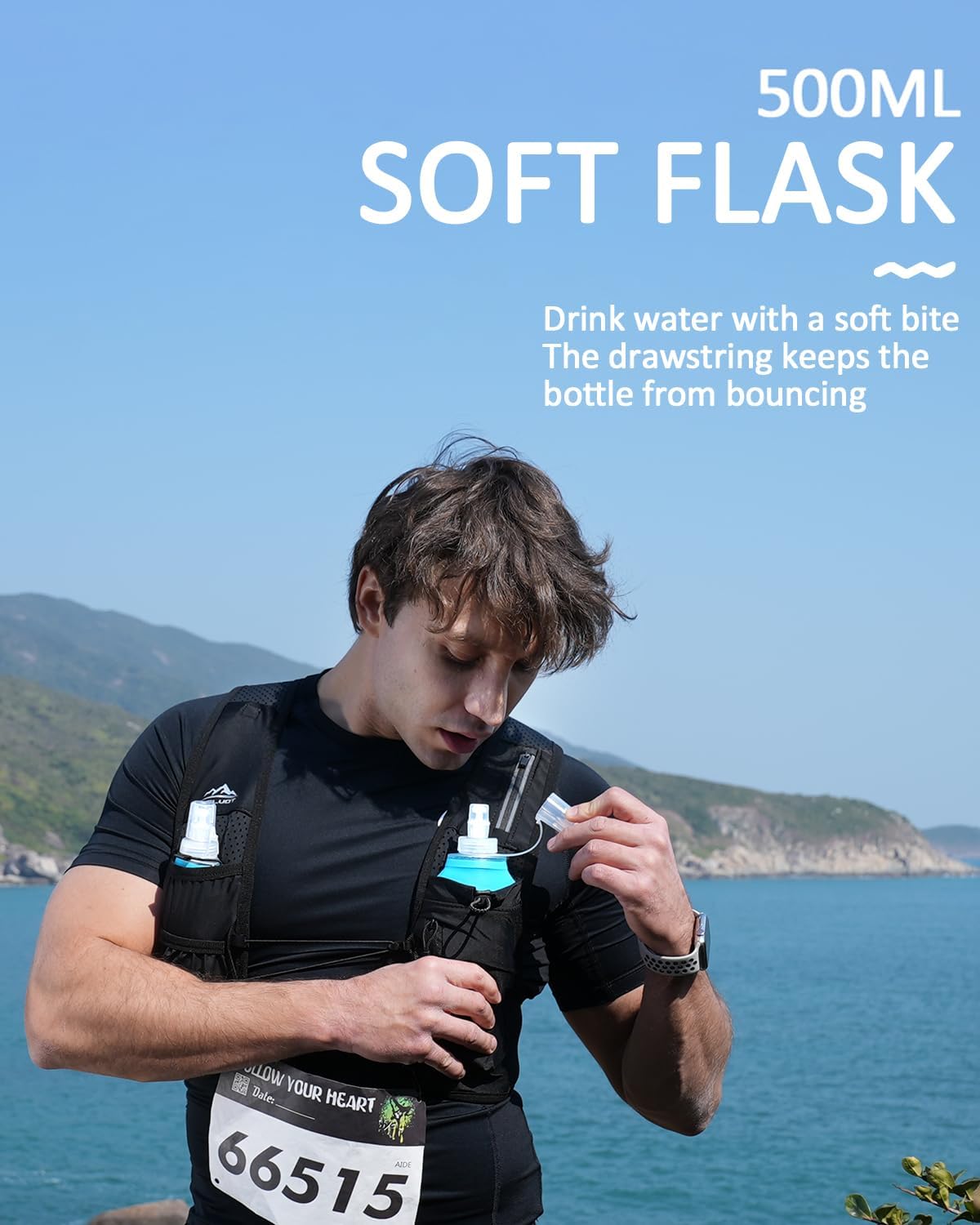 Zelvot Running Hydration Vest — Stable Hydration for Race Day - The running