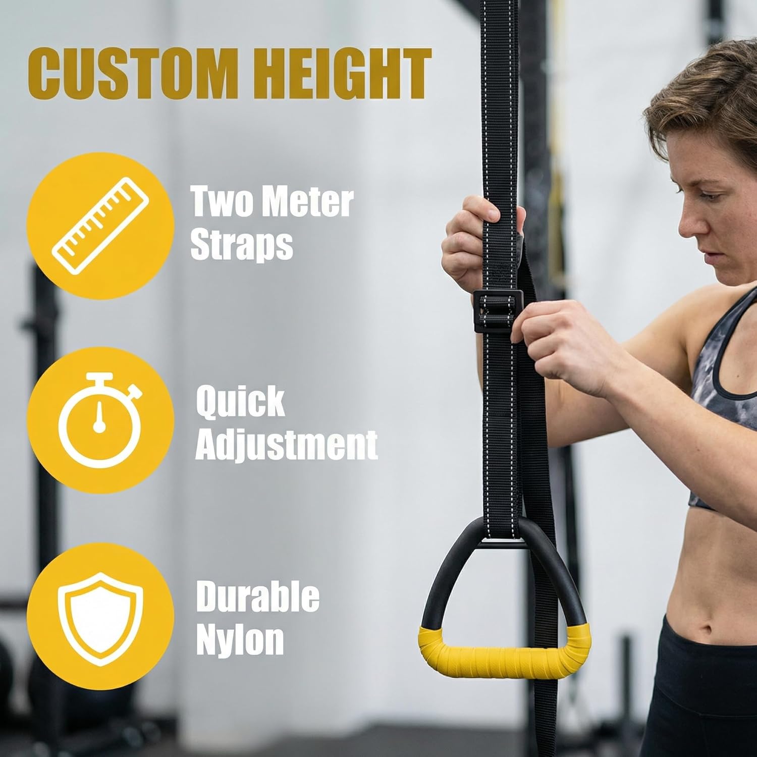 HaeNayc Adult Fitness Rings — High quality materials